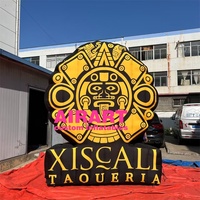 Mur publicitaire géant gonflable avec logo, toile de fond gonflable imprimée pour la décoration de scène de restaurant