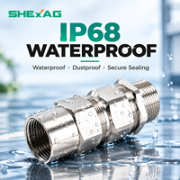 Presse-étoupes industriels étanches basse tension IP68 en acier inoxydable 304 M16, filetage M, pour applications marines, vente directe usine