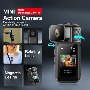 Cámara de Acción HD 2.7K WiFi Mini Body Cam 180 °    Videograbadora giratoria con lente pequeña del tamaño de un pulgar y pantalla para seguridad en exteriores - Product Image 5