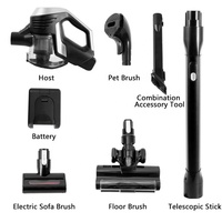 MOOSOO TC1 Aspirateur sans sac Cyclone Portable Rechargeable Bldc Aspirateur sans fil 17Kpa Batterie de poche Ménage