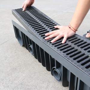 Canal <span class=keywords><strong>de</strong></span> drainage <span class=keywords><strong>de</strong></span> plancher <span class=keywords><strong>de</strong></span> garage en plastique <span class=keywords><strong>de</strong></span> conception moderne et système <span class=keywords><strong>de</strong></span> <span class=keywords><strong>gouttière</strong></span> pour un drainage efficace - Product Image 2