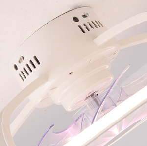 19Inch 48Cm Quạt Trần Với Đèn <span class=keywords><strong>LED</strong></span> Ánh Sáng Với Loa Ứng Dụng Điều Khiển Cho Cabin Nhà Trang Trí Nội Thất Phòng Ngủ - Product Image 6