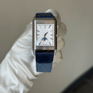 Montre mécanique de luxe pour homme Jaegeer, design Reverso Flip à double cadran, fuseaux horaires inversés, avec bracelet en cuir européen - Product Image 4