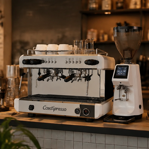 Cafetera Comercial de 2 Grupos para Cappuccino, Máquina Profesional de Espresso con Cabezal Doble para Cafetería y Tienda de Café - Product Image 5