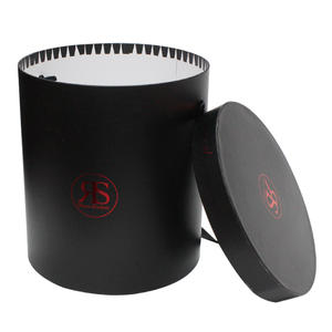 Cajas de flores redondas con asa de cuero personalizada para arreglo de flores, ramos de flores, regalo, moda portátil, diseño Unisex reciclable - Product Image 1