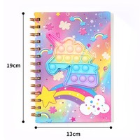 Neues 32k Silikon Bubble Pop Coil Notebook für Studenten, Dekompression Silikon Notebook für Kinder Geschenk