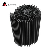 Prix direct usine Flexible Pvc Nylon accordéon soufflet orgue plat soufflet couverture pour machines-outils CNC