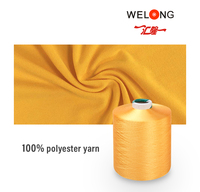 Offre Spéciale Fil Texturé 100% Polyester DTY 120D/48F, Écologique, Anti-bactérien, Teint, Anti-boulochage