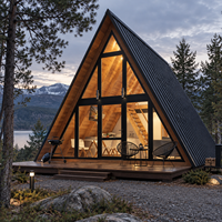 Kit de maison conteneur triangulaire préfabriquée haut de gamme et étanche pour maisons mobiles - Prix de gros