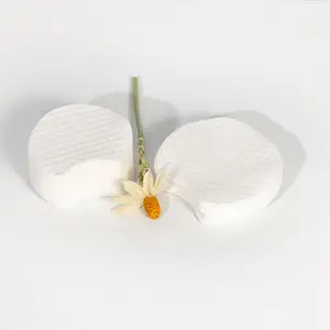 Almohadillas de algodón puro 100% hipoalergénicas sin pelusa OEM para almohadillas desmaquillantes faciales rondas de algodón