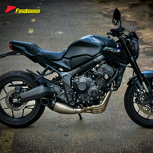 Nouveau système d'échappement complet à montage bas pour moto Honda CB650R 2021-2025, embout en acier inoxydable, collecteur 4-into-2, <span class=keywords><strong>DB</strong></span> <span class=keywords><strong>Killer</strong></span> <span class=keywords><strong>amovible</strong></span> - Product Image 6