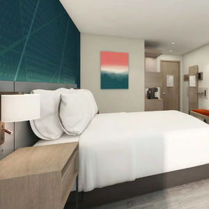 Conjuntos de Muebles para Dormitorio y Sala de Estar Comfort Inn Suites Choice, Panel de TV, Cómoda, Mueble Combinado, Muebles de Hotel Comfort Inn Rise & Shine - Product Image 1