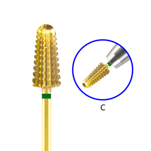 3/32 di alta qualità "Nail Art lezione strumenti cuticole Clean Burr Bit carburo di tungsteno vulcano punta per unghie - Product Image 6