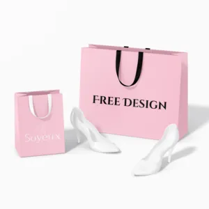 Wholesale Custom Printed Logo Biodegradable Luxury Gift Paper Bag Retail Boutique Shopping Paper Bags With Your Own Logo