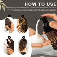 Mousse Coiffante Professionnelle Anti-Frisottis Hydratante et Volumisante pour Cheveux Bouclés 150ml 200ml – Étiquette Personnalisée