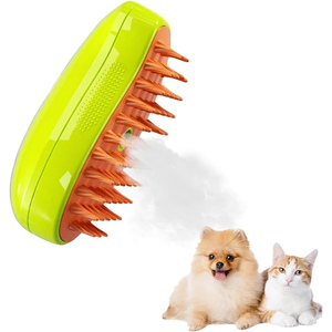 แปรงหวีผมสัตว์เลี้ยงแบบ3 in 1ชาร์จได้แปรงไอน้ำหวีสำหรับแมวแปรงสำหรับสุนัขหวีไอน้ำแบบพ่นละอองฝอยชาร์จได้มัลติฟังก์ชัน - Product Image 1
