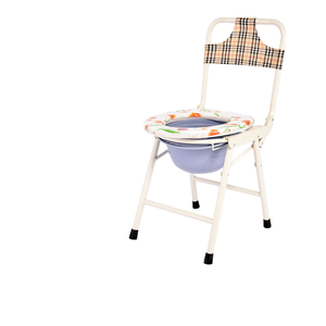 High Back Folding Potty <b>Chair</b> for Elderly Pregnant Women & Disabled for Rehabilitation Therapy Supplies - Product Image 1