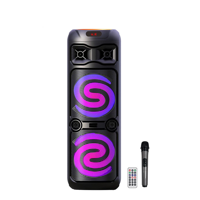 Double 10.5"inch Party Wireless Speaker for Dancing Karaoke BT Speaker with Microphone