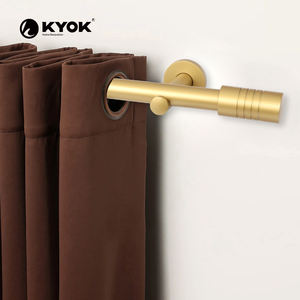 Ensemble de tringles à rideaux KYOK en or de luxe, style moderne et élégant, résistant pour salle de bain, salle à manger, balcon, utilisation intérieure et extérieure - Product Image 5