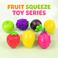 Groothandel Fruit Knijpfiguurtjes Collectie, Diverse Mango Citroen Appel Aardbei Druif Dragon Fruit en Mangosteen Stijlen