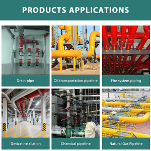 소방 연성 팔꿈치 플랜지 감소 티 그루브 파이프 피팅 화재 방지 페인팅 FM 유연한 강성 커플 링 - Product Image 6