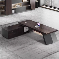 Bureau du directeur unique moderne et élégant Grande table en bois massif Nouveau mobilier de bureau chinois Caractéristique modulaire Bureau du patron