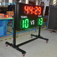 Tableau d'affichage numérique LED étanche (affichage du score en temps réel) ~ Utilisation intérieure/extérieure, télécommandé, Football américain & Rugby