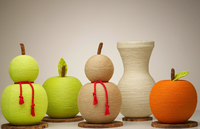 Nouveau design, arbre à chat moderne et mignon de style chinois en forme de gourde, avec jouet boule en sisal, écologique et durable, en carton