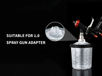 Pot de peinture en aérosol pour réparation de carrosserie avec système de mesure graduée précise et revêtement intérieur