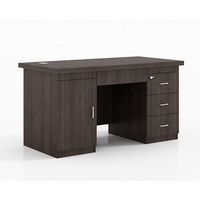 Bureau d'ordinateur moderne de 1.4m à bas prix Panneau en mélamine de petite taille en MDF en forme de L Table solide pour le mobilier de bureau du PDG