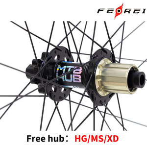 FEREI AM27.5 30mm Roues <span class=keywords><strong>de</strong></span> <span class=keywords><strong>VTT</strong></span> Enduro <span class=keywords><strong>de</strong></span> niveau compétition élevé, roulements en céramique en aluminium, moyeux à couplage magnétique, frein à disque bas - Product Image 6