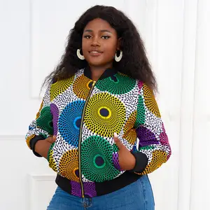 High Quality African Ankara print bomber jacket unisex Jacket African Clothing for women