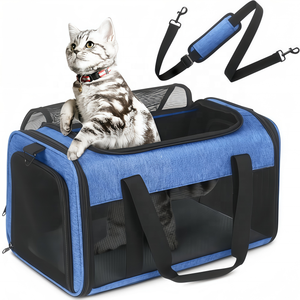 Wholesale Custom Oxford Cloth Foldable Waterproof <b>Pet</b> <b>Carrier</b> Bag with 15-20kg Capacity Portable Outdoor Travel Dog - Product Image 6