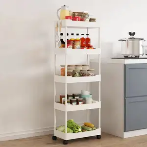 Storage trolleys floor-to-ceilin multi-layer shelves food storage toilets kitchens bedrooms mobile shelves