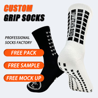 Chaussettes éponge de sport personnalisées Add Grip Chaussettes respirantes avec logo en coton et nylon pour hommes