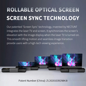 Nouvelles Tendances : Meuble <span class=keywords><strong>TV</strong></span> Laser Nectunt R20 100/120 pouces motorisé avec écran intégré et meuble de projecteur à écran sur pied CBSP - Product Image 4
