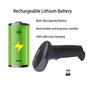 Lecteur de codes-barres sans fil longue portée à <span class=keywords><strong>prix</strong></span> avantageux, scanner de codes QR Bluetooth, lecteur de codes-barres 1D 2D USB - Product Image 5