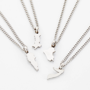 Loveher bijoux en acier inoxydable Non ternir pays carte collier Palestine <span class=keywords><strong>Liban</strong></span> carte colliers avec chaîne cubaine pour les enfants - Product Image 5