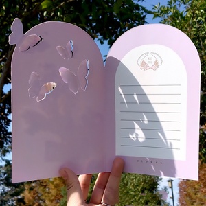 Nouvelle conception de carte 3D en forme de fleur, cadeaux créatifs, carte postale florale, anniversaire, mariage, invitations, carte de vœux, carte pop-up - Product Image 4