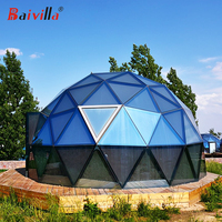 Dôme géodésique transparent personnalisable pour le camping en plein air, 4 saisons, vue sur les étoiles, tente vitrée, hôtel, chambre sphérique en verre