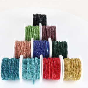 Cadena de Diamantes de Imitación Brillantes Premium para Manualidades, Decoración Flexible Resistente al Óxido para Ropa, Zapatos, Bolsos y Manualidades - Product Image 3