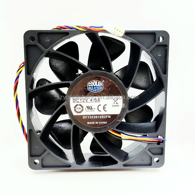 High Speed 120mm Cooling Fan 12cm DC 12V 4.50A 120X120X38mm DF1203812B2FN