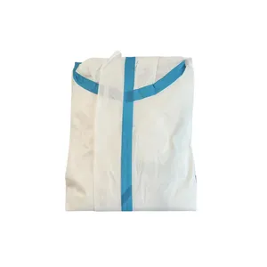 Disposable Protective Workwear Jumpsuit Pp Pe Sms Microporous Breathable Non Woven Coverall For Work
