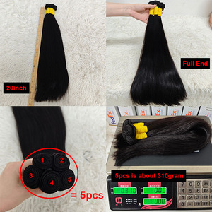 Promoción Letsfly 31.8$ 11A Cabello Virgen Vietnamita Liso de 20 Pulgadas con Doble Trama, 100% Cabello Humano en Paquetes de 310 Gramos al por Mayor - Product Image 2