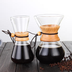 Verser sur l'ensemble pot de serveur de café avec <span class=keywords><strong>filtre</strong></span> goutte à goutte en verre élégant goutteur de café <span class=keywords><strong>carafe</strong></span> en verre pour voyage Camping ensembles de café et de thé - Product Image 6