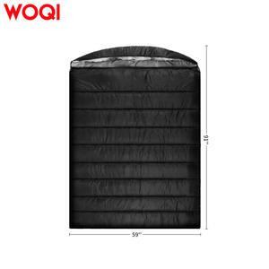 Sac de couchage double WOQI, 0 degré, pour temps froid, adulte, enveloppe, nylon, coupe-vent, camping, voyage, extérieur - Product Image 4