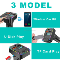 Lecteur MP3 Bluetooth pour voiture BT5.4, appels mains libres, émetteur FM avec chargeur USB 3A, double USB, lecteur de carte FM