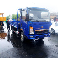 Camion de fret Sinotruk HOWO 4x2, prix, 5-10 tonnes, camionnette à parois latérales rabattables, mini camion léger