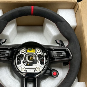 Volante Deportivo Manual con Costuras Rojas y Detalles Negros para Porsche 911 Targa 718 <span class=keywords><strong>GTS</strong></span> 997 991.1/2, Diseño Deportivo con Paquete de Detalles Personalizados - Product Image 3