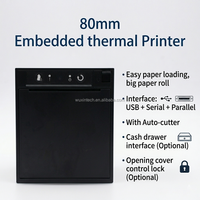 Mecanismo de Impresora Térmica Integrada para Recibos, Impresora de Panel de 2, 3 Pulgadas, 58mm, 80mm para Kiosco con Cortador Automático